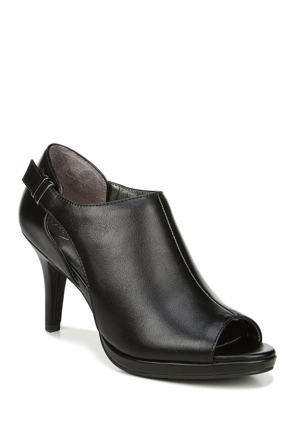 lifestride peep toe booties