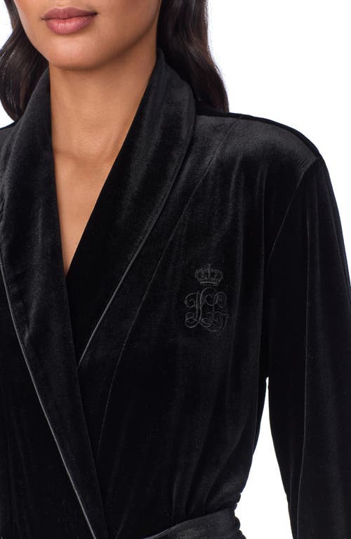 LAUREN RALPH LAUREN LAUREN RALPH LAUREN CREST EMBROIDERED ROBE 