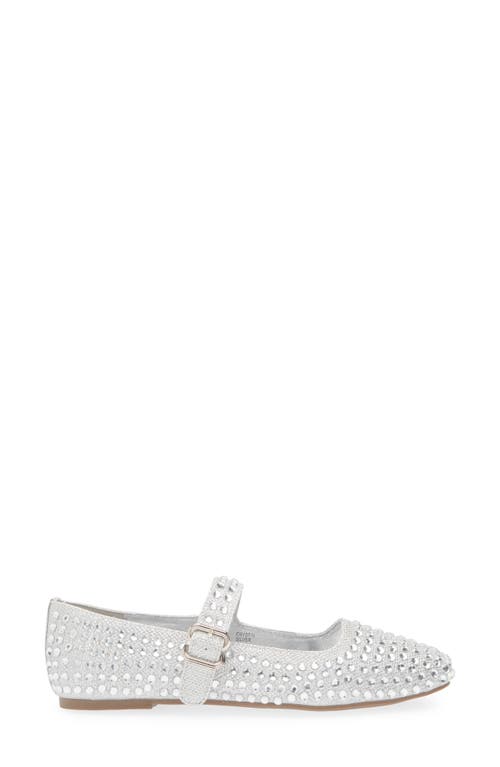 Rachel Rachel Roy Crystal Embellished Mary Jane Flat In Silver