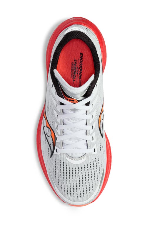 Shop Saucony Endorphin Speed 3 Running Shoe In White/black/vizi