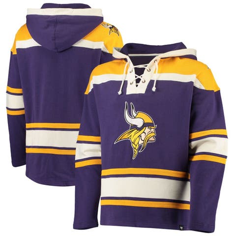 Men's Minnesota Vikings Nike Purple Sideline Athletic Arch Jersey  Performance Pullover Hoodie