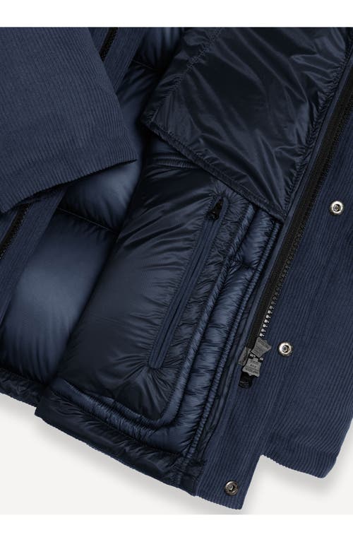 Shop Colmar Dandy Water Repellent Down Corduroy Puffer Jacket In Navy Blue