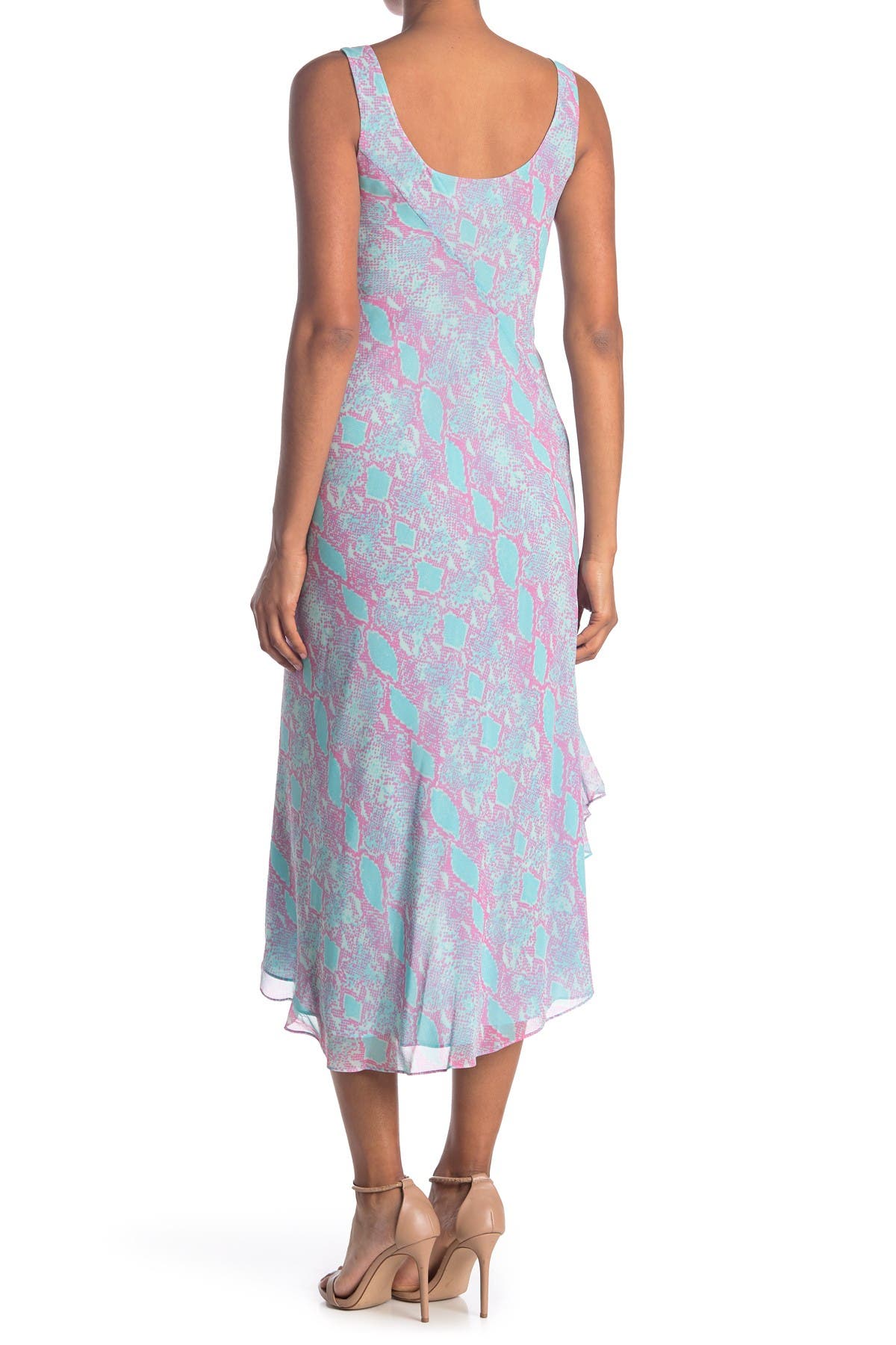 Diane Von Furstenberg Talia Asymmetrical Patterned Dress In Open Miscellaneous2