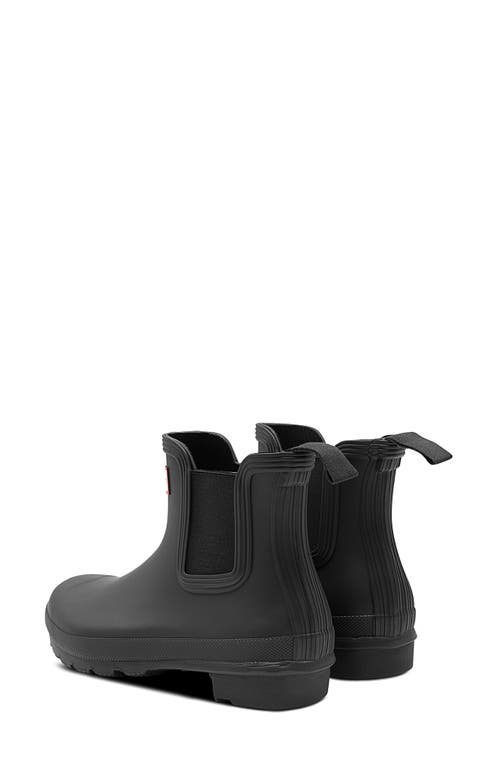 Shop Hunter Original Waterproof Chelsea Rain Boot In Black/black