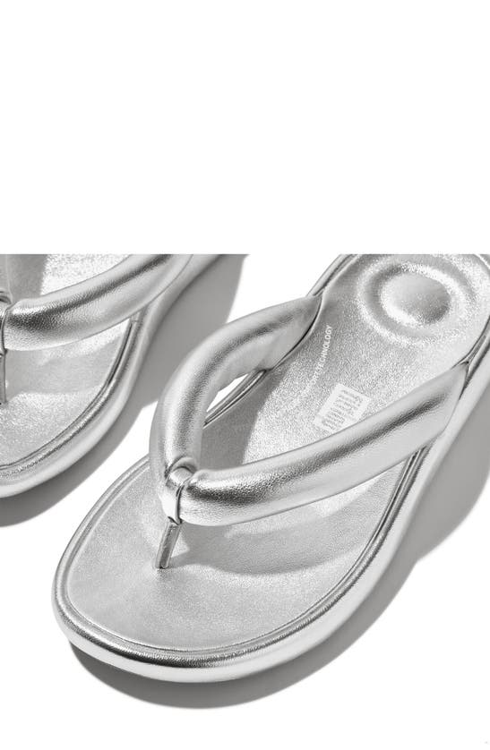 Shop Fitflop Iqushion D-luxe Flip Flop In Silver
