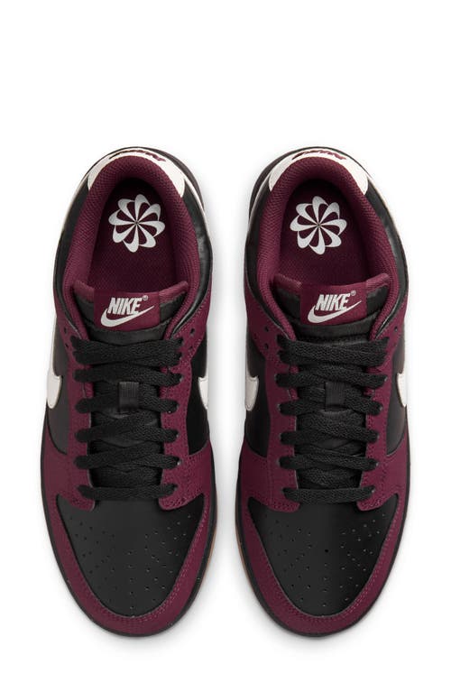 Shop Nike Dunk Low Next Nature Basketball Sneaker In Burgundy Crush/phantom/black