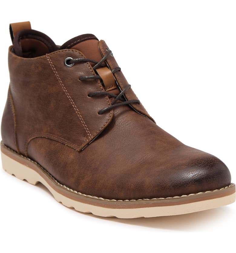 MADDEN Plain Toe Leather Chukka Boot