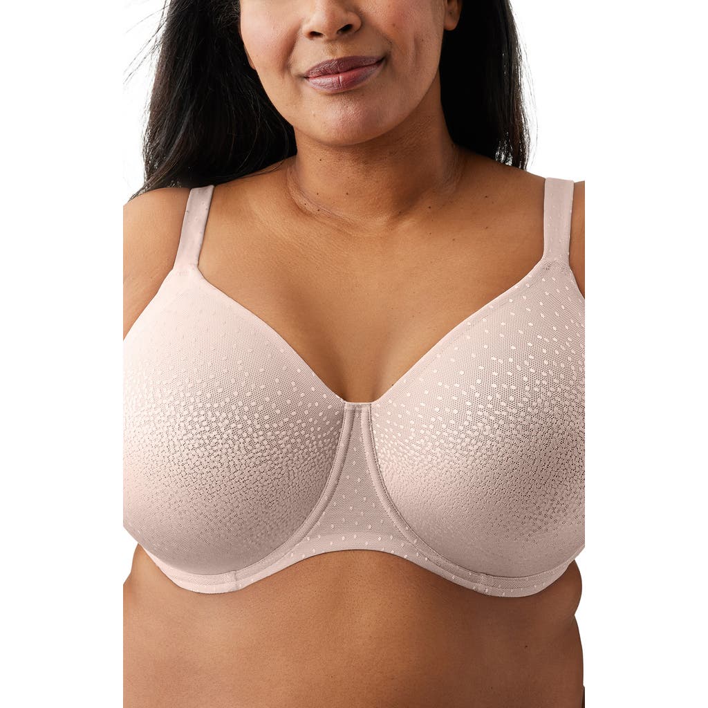 Wacoal Plus Size Back Appeal H-k Cup Underwire Bra 855403 In Rose Dust