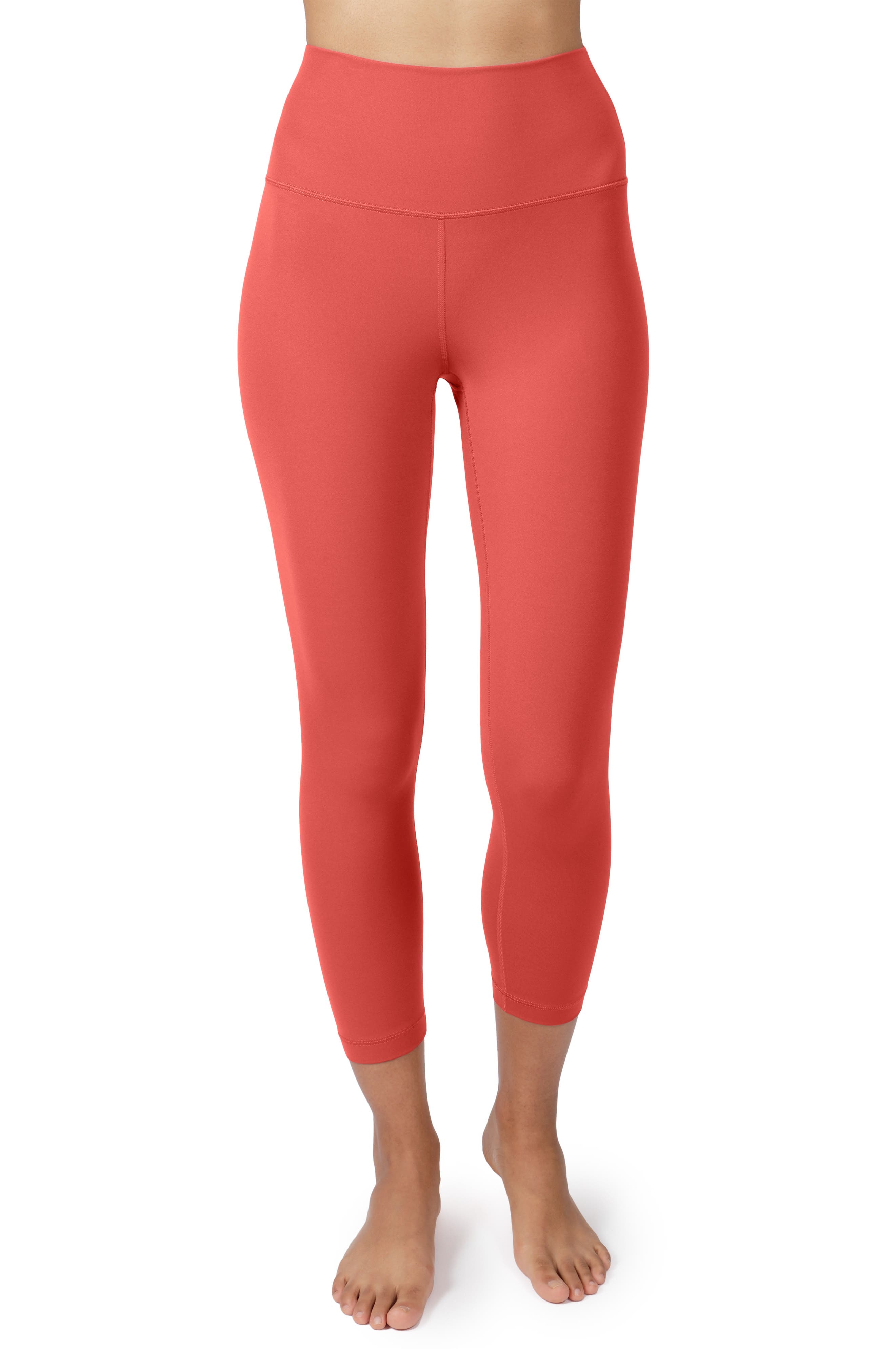 Red Capri Yoga Pants
