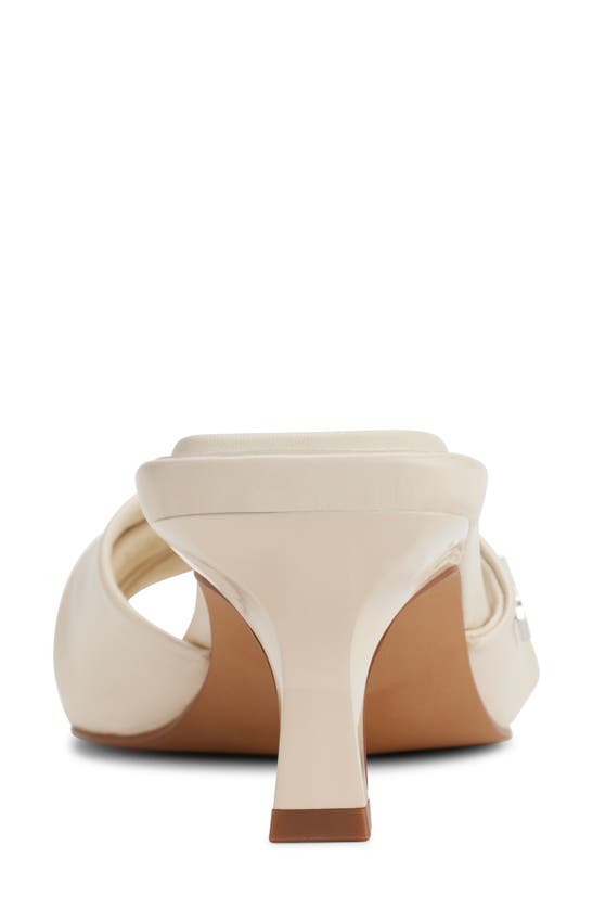 Dkny Twist Strap Kitten Heel Sandal In Bone