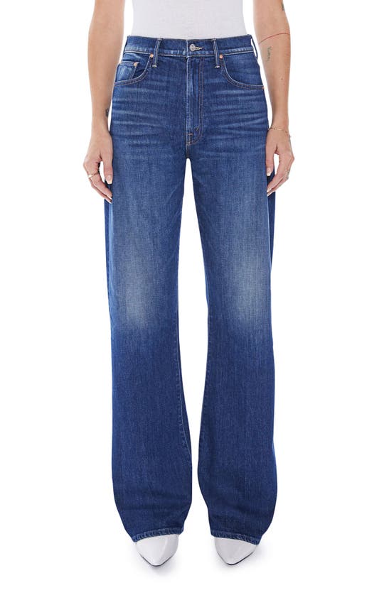 Mother The Lasso High Waist Wide Leg Jeans In Lets Wine About It