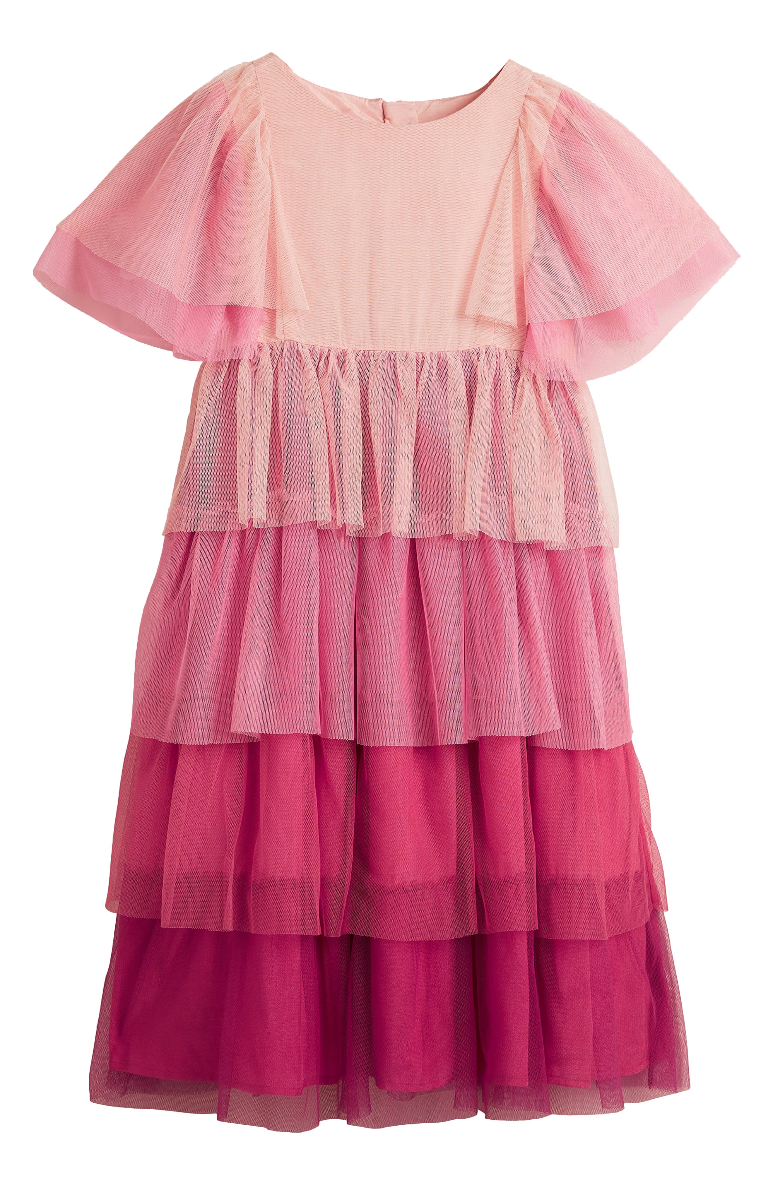 Mini Boden Kids' Gradient Tiered Tulle Dress Nordstrom