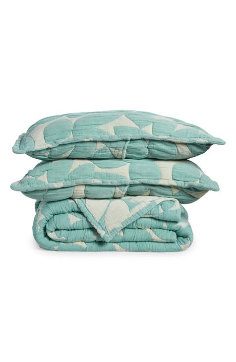 Leaf Coverlet & Shams Set