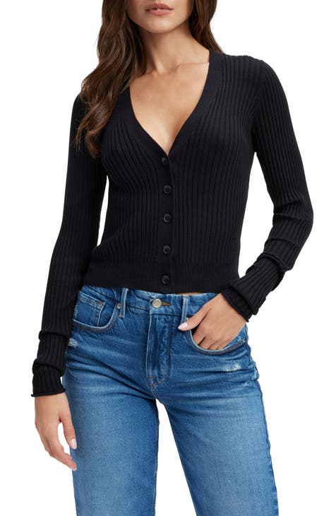long sleeve cropped sweater