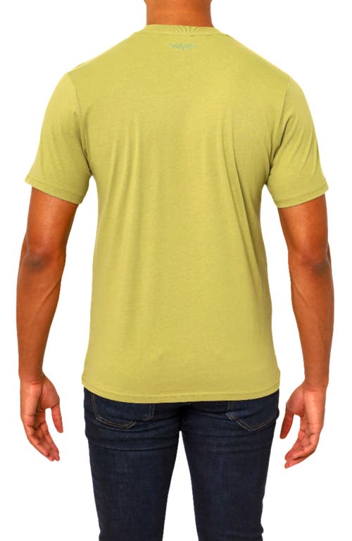 Vellapais Amiens Crewneck Cotton T-shirt In Open Green