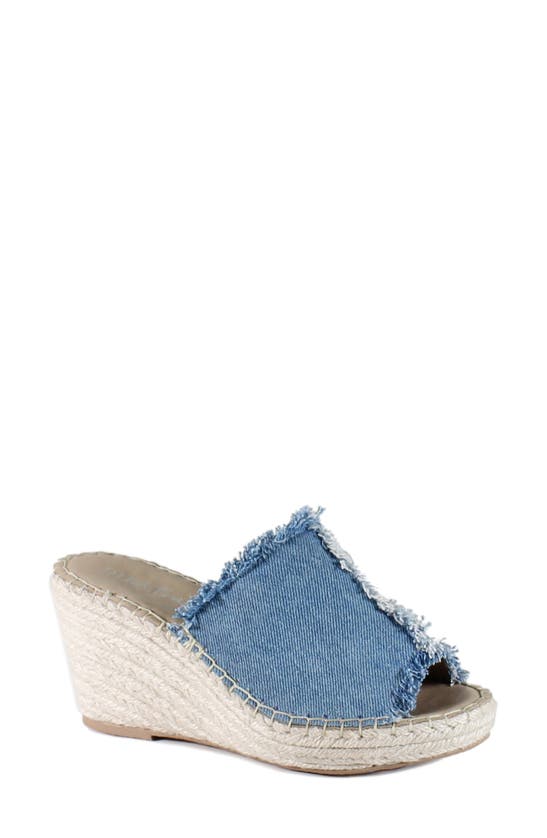 Shop Diba True Go Party Wedge Sandal In Blue