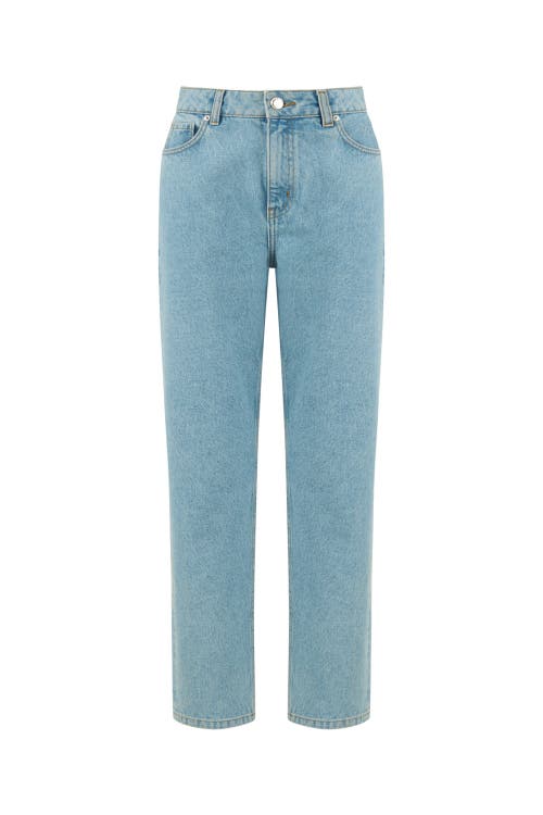 Shop Nocturne High Waisted Mom Jeans In Blue