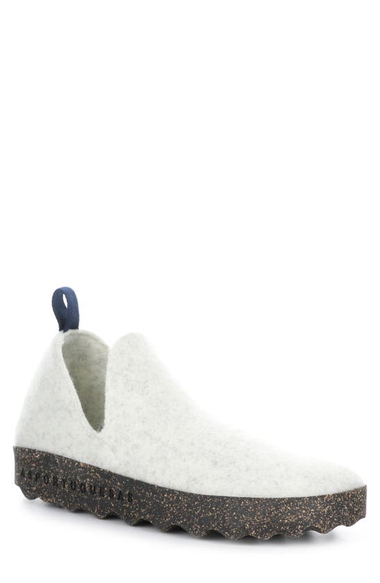 Asportuguesas City Sneaker In 037 White Tweed/ Felt