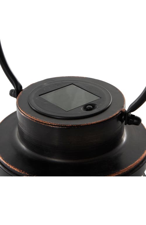 Ginger Birch Studio Metal Candle Lantern In Black