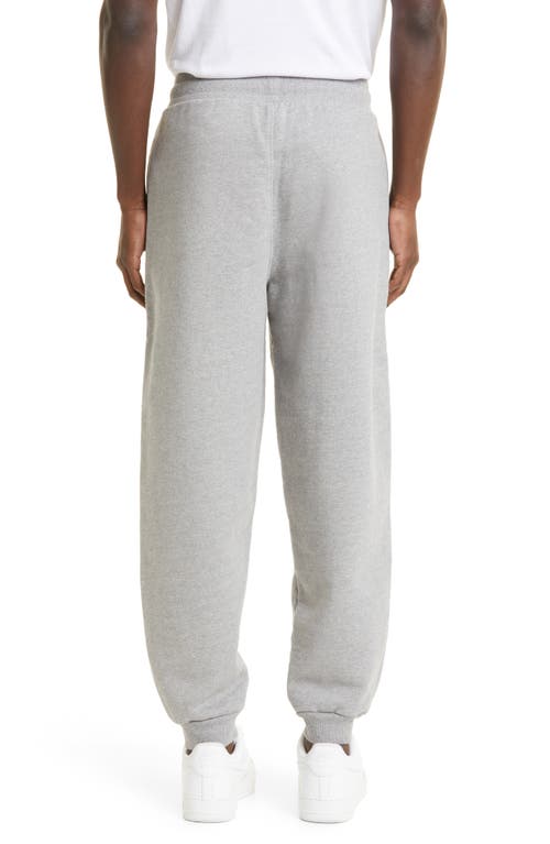 Shop Ami Alexandre Mattiussi Ami Paris Adc Ami De Coeur Organic Cotton Sweatpants In Heather Grey/red