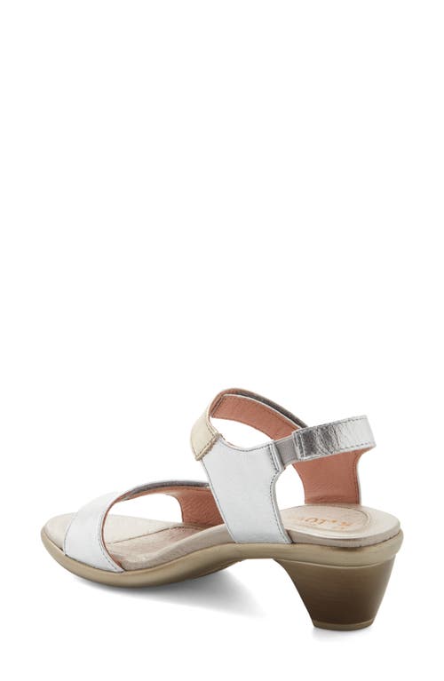 Naot Extant Sandal In Soft Silver/radiant Gold