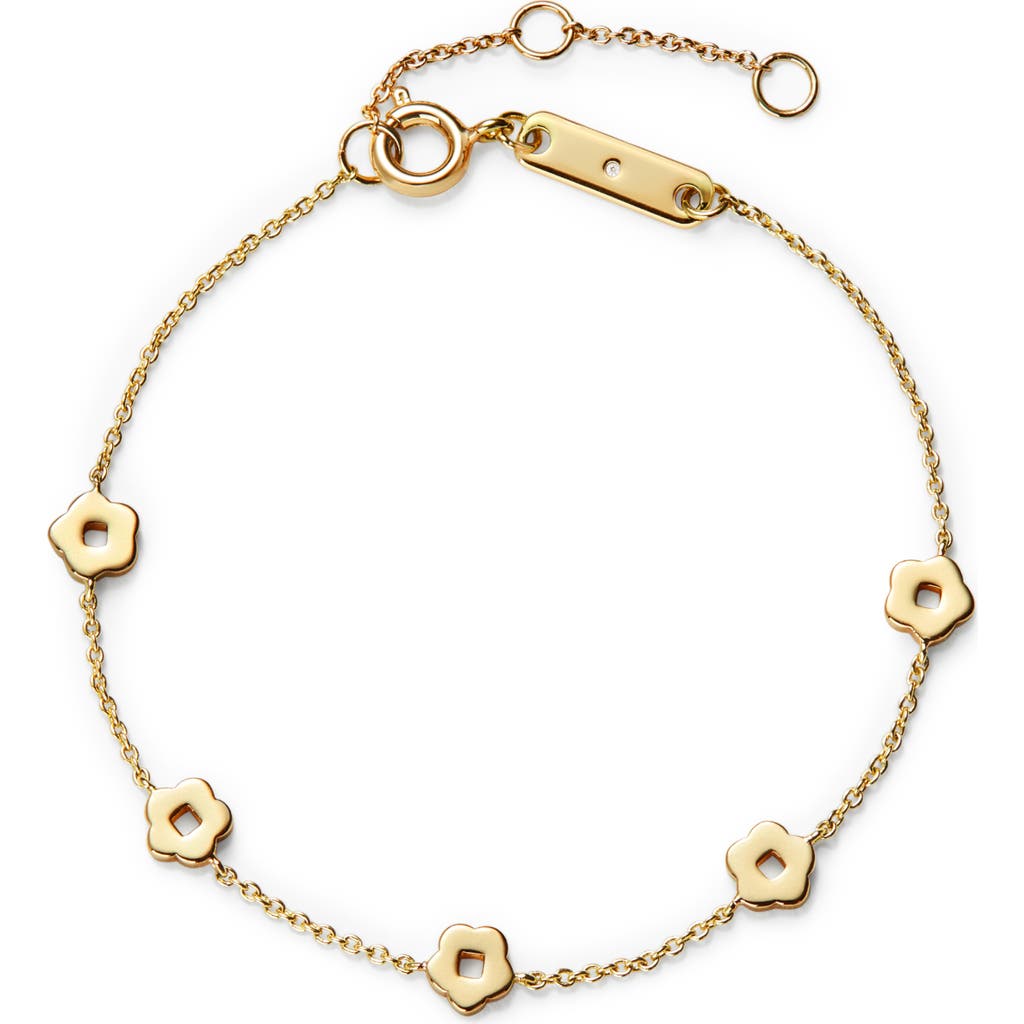 Ana Luisa Flower Bracelet In Gold