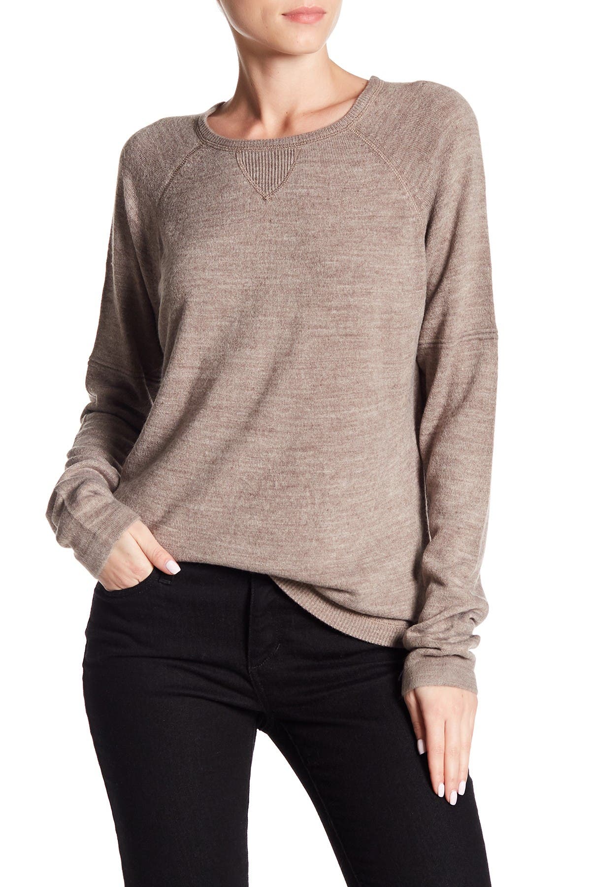 brown pullover sweater