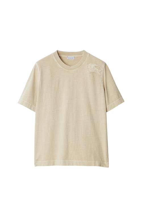 Shop Burberry Cotton T-shirt In Safari