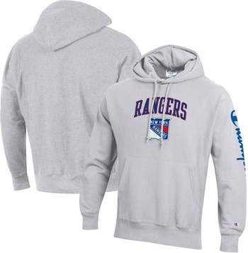 Men's Relaxed New York Rangers Graphic Hockey Jersey Hoodie, Men's  Clearance