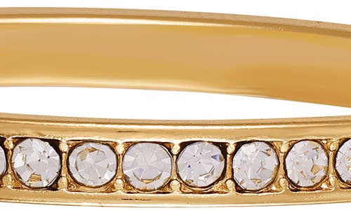 Vince Camuto Pavé Crystal Hoop Earrings In Goldtone1