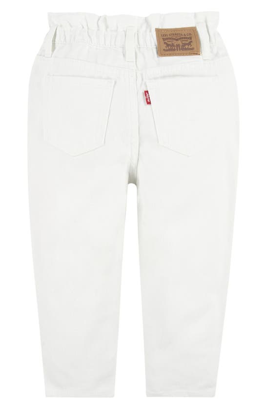 Shop Levi's® Kids' High Waist Paperbag Jeans In White