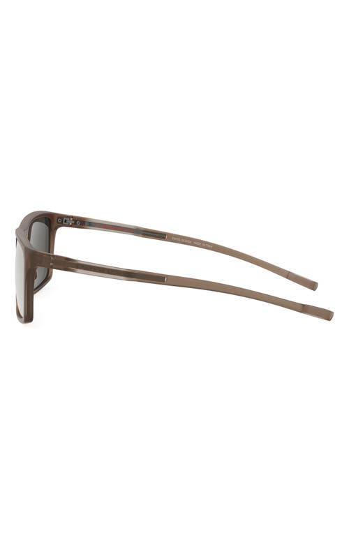 Tag Heuer Bolide 57mm Rectangular Sunglasses In Brown