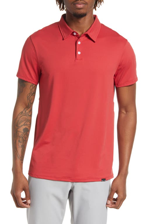 Barbell Apparel Havok Stretch Solid Polo in Crimson