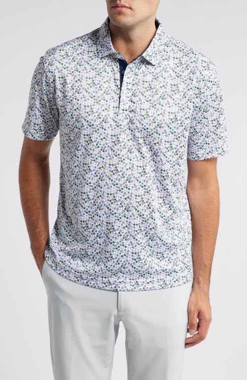 Shop Swannies Remington Floral Golf Polo In Navy