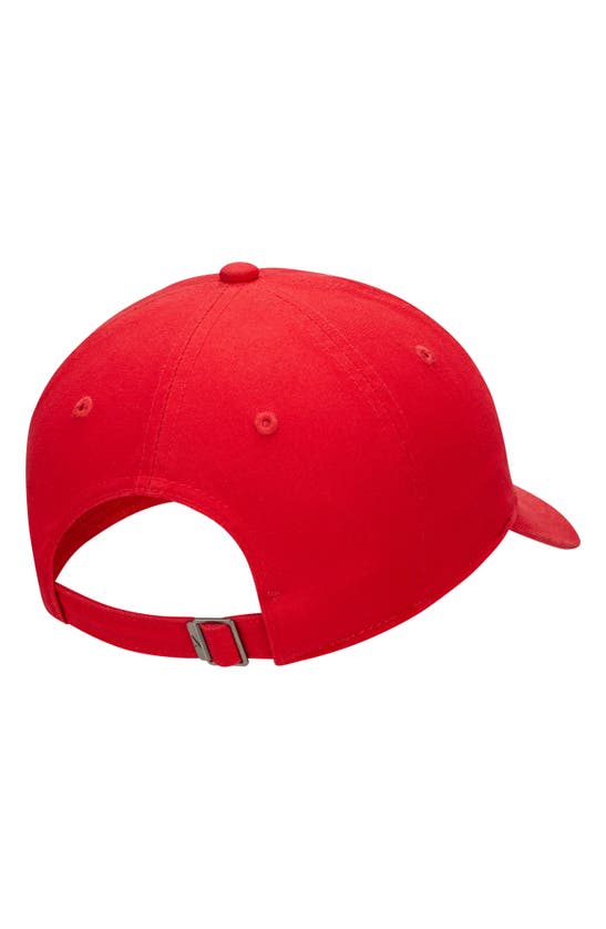 Shop Nike Club Futura Wash Baseball Cap In University Red/ White