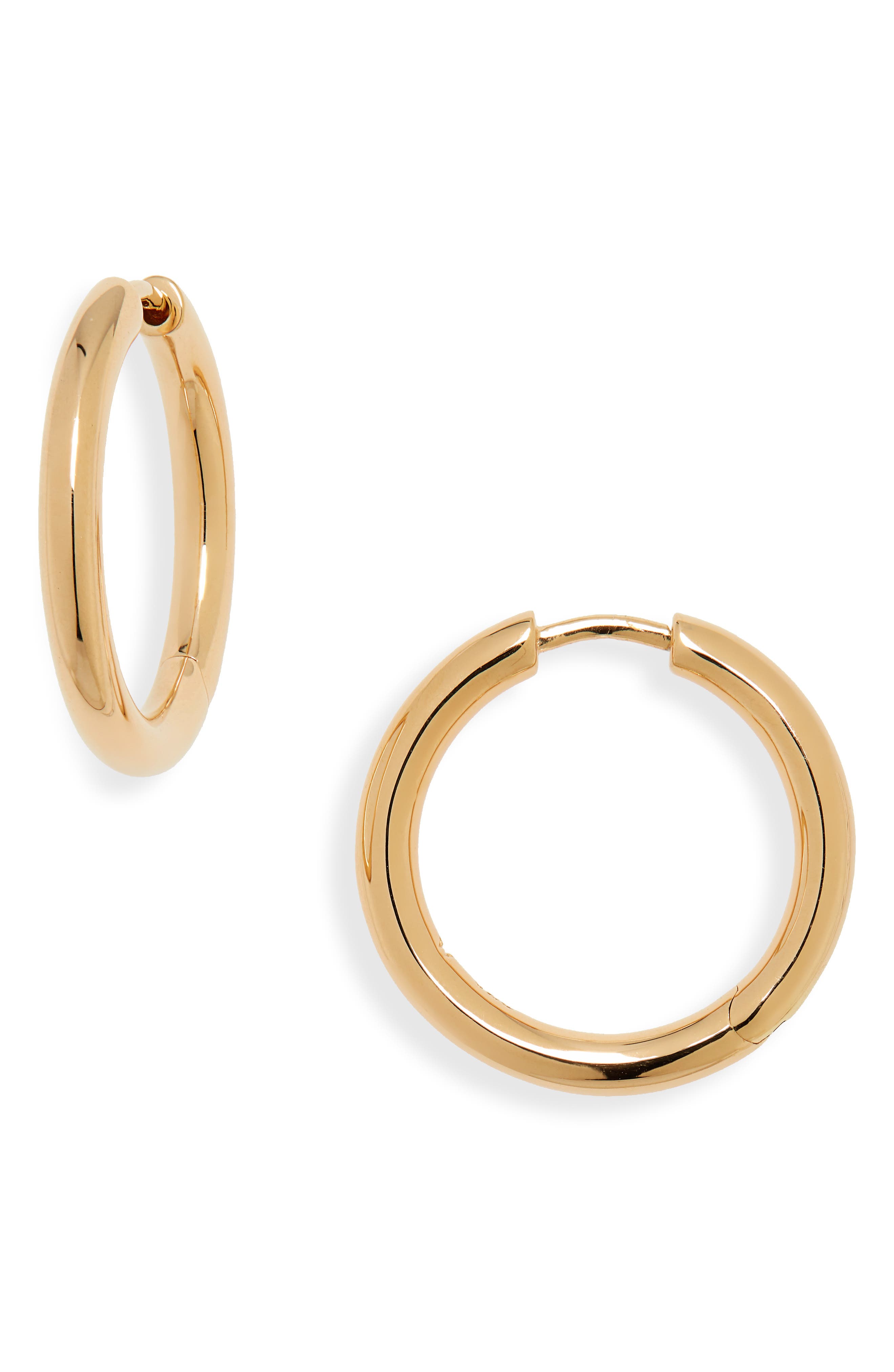 TOM WOOD classic medium hoop gold