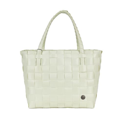 Shop Handed By Paris Recycled Plastic Tote Bag In Mint Green