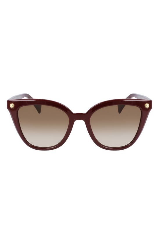 LANVIN ARPEGE 53MM GRADIENT CAT EYE SUNGLASSES