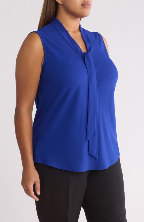 KASPER KASPER SLEEVELESS TIE FRONT TOP