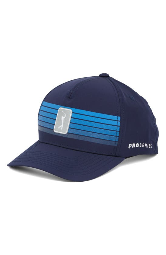 Pga Tour Golf Printed Str Cap In Peacoat
