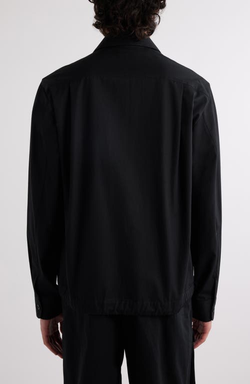 Shop Givenchy Button-up Overshirt In Black