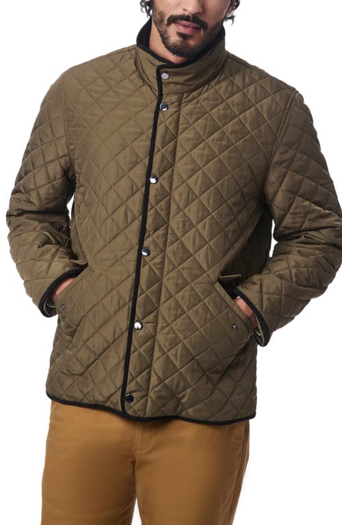 Shop Bernardo Smart Leisure Quilted Barn Jacket In Olive