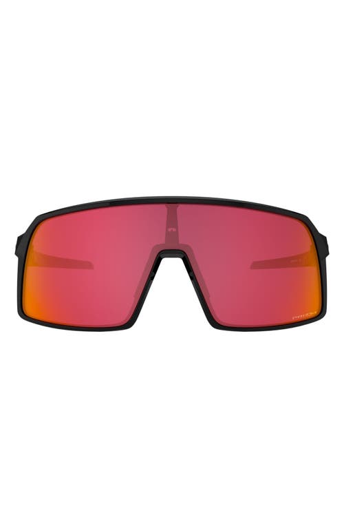 Oakley Sutro 137mm Prizm Shield Sunglasses in Shiny Black at Nordstrom