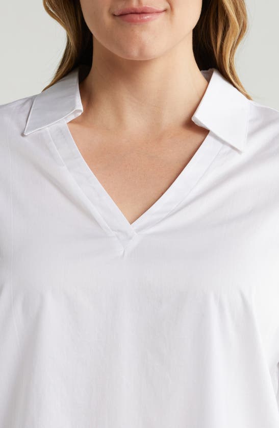 Shop Harshman Lilou Long Sleeve Top In White