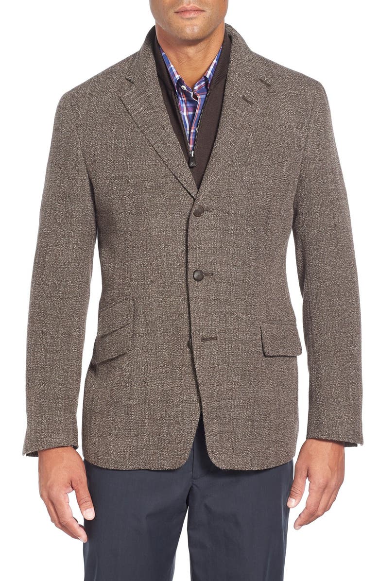 Corneliani Classic Fit Wool Blend Sport Coat with Removable Liner ...