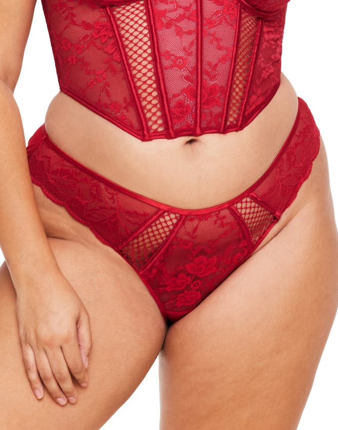 Shop Adore Me Dominika Cheeky Panties In Dark Red