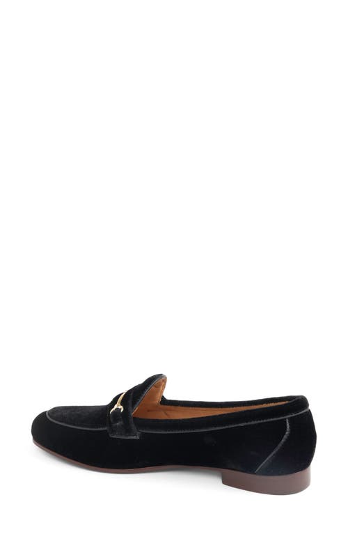 Patricia Green Chloe Bit Loafer In Black Velvet
