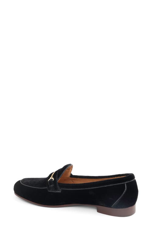 Shop Patricia Green Chloe Bit Loafer In Black Velvet