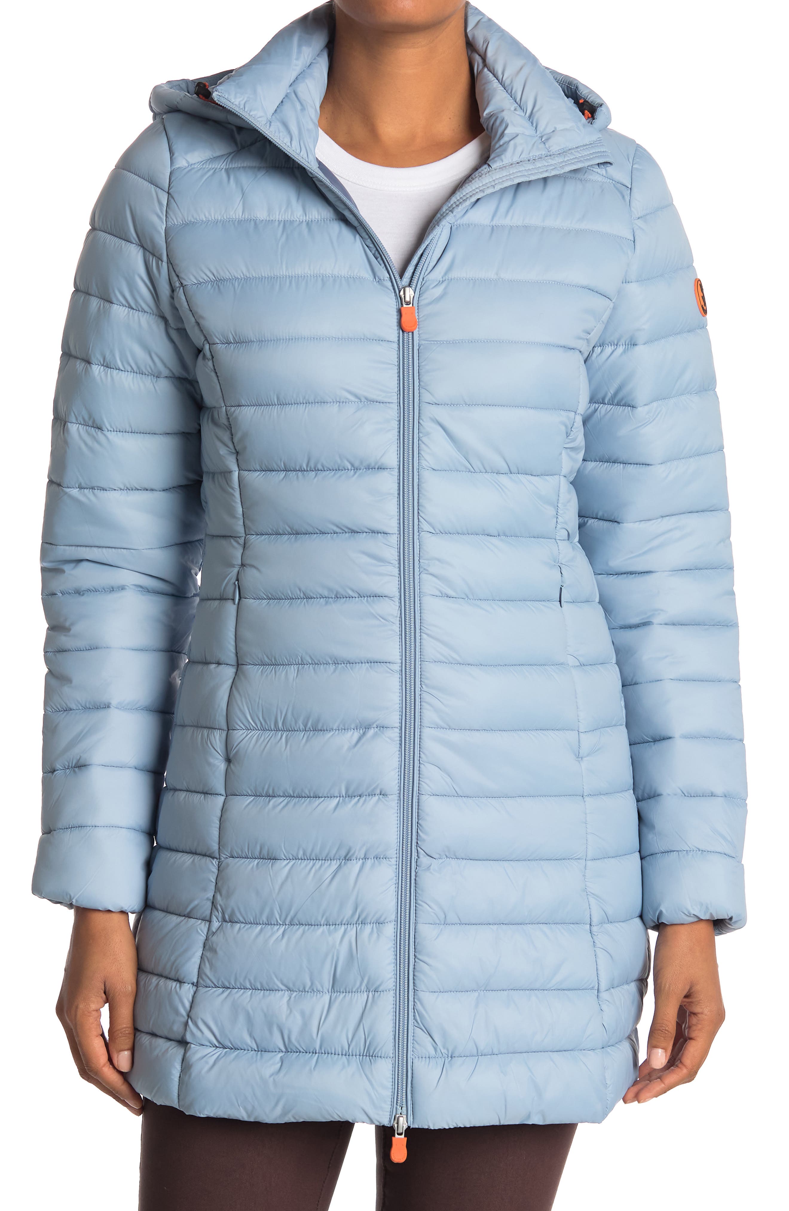 mid length quilted coat