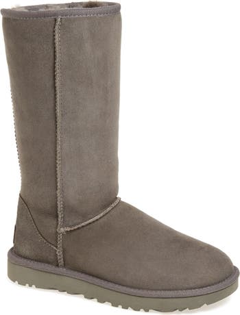 Ugg Australia Boots Women UK 2 Mid Calf Leather and Sheepskin Lined